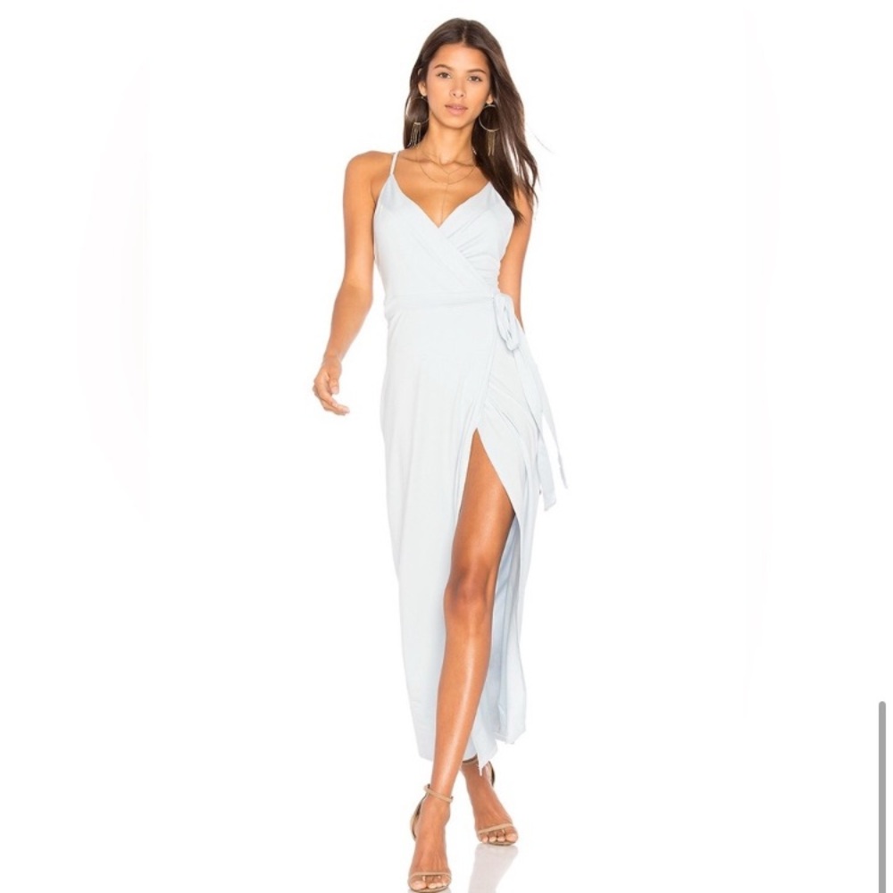 WYLDR light blue wrap dress